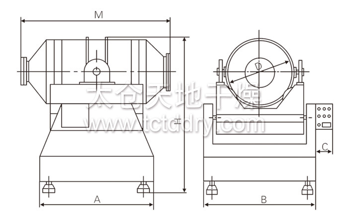 Schematic diagram of two-dimensional motion mixer structure