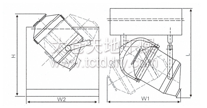 Schematic diagram of three-dimensional motion mixer structure